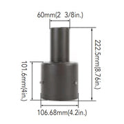 Arcadia Lighting 4SQR-SP-D 4IN Round Pole Mount with 2-3/8IN O.D. Tenon