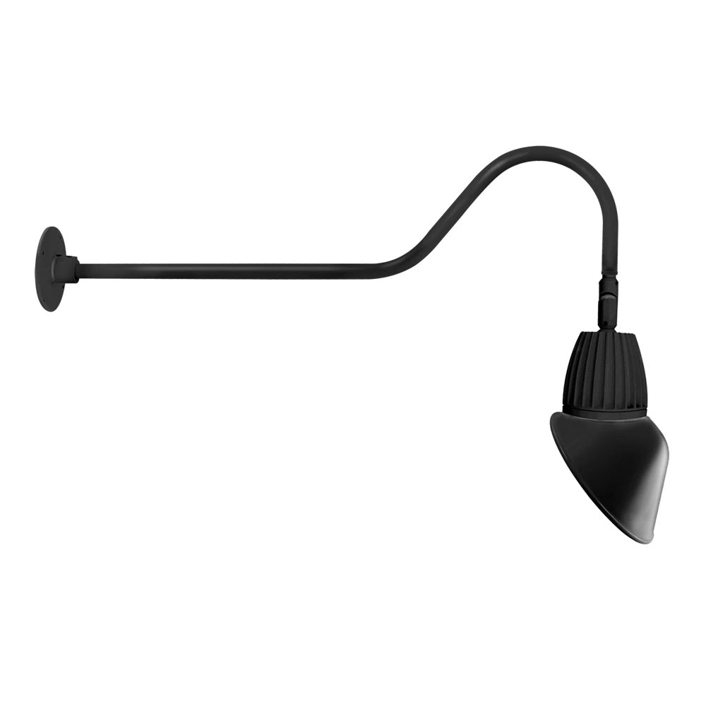 RAB Lighting GN2LED13 13W Decorative LED Gooseneck Light - 11in Angled Cone