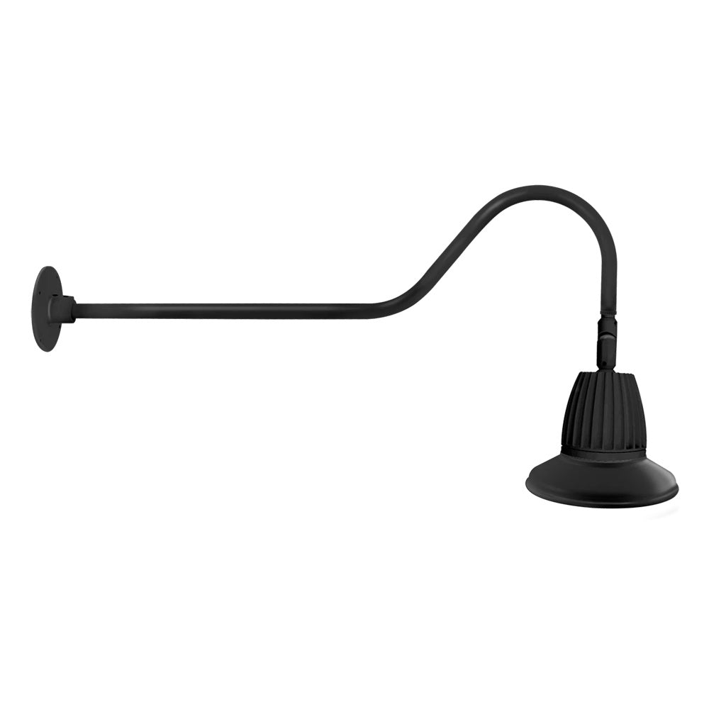 RAB Lighting GN2LED13 13W Decorative LED Gooseneck Light - 11in Straight Shade