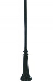 Wave Lighting C8P2 8-Foot Aluminum Surface Mount Commercial Post and Base Combo