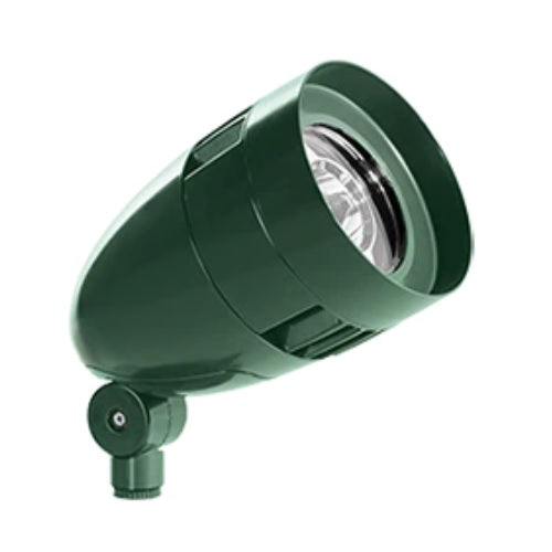 RAB Lighting HBLED13 HFLOOD 13 Watts LED Verde Green Bullet FloodLight Fixture with Hood and Lens