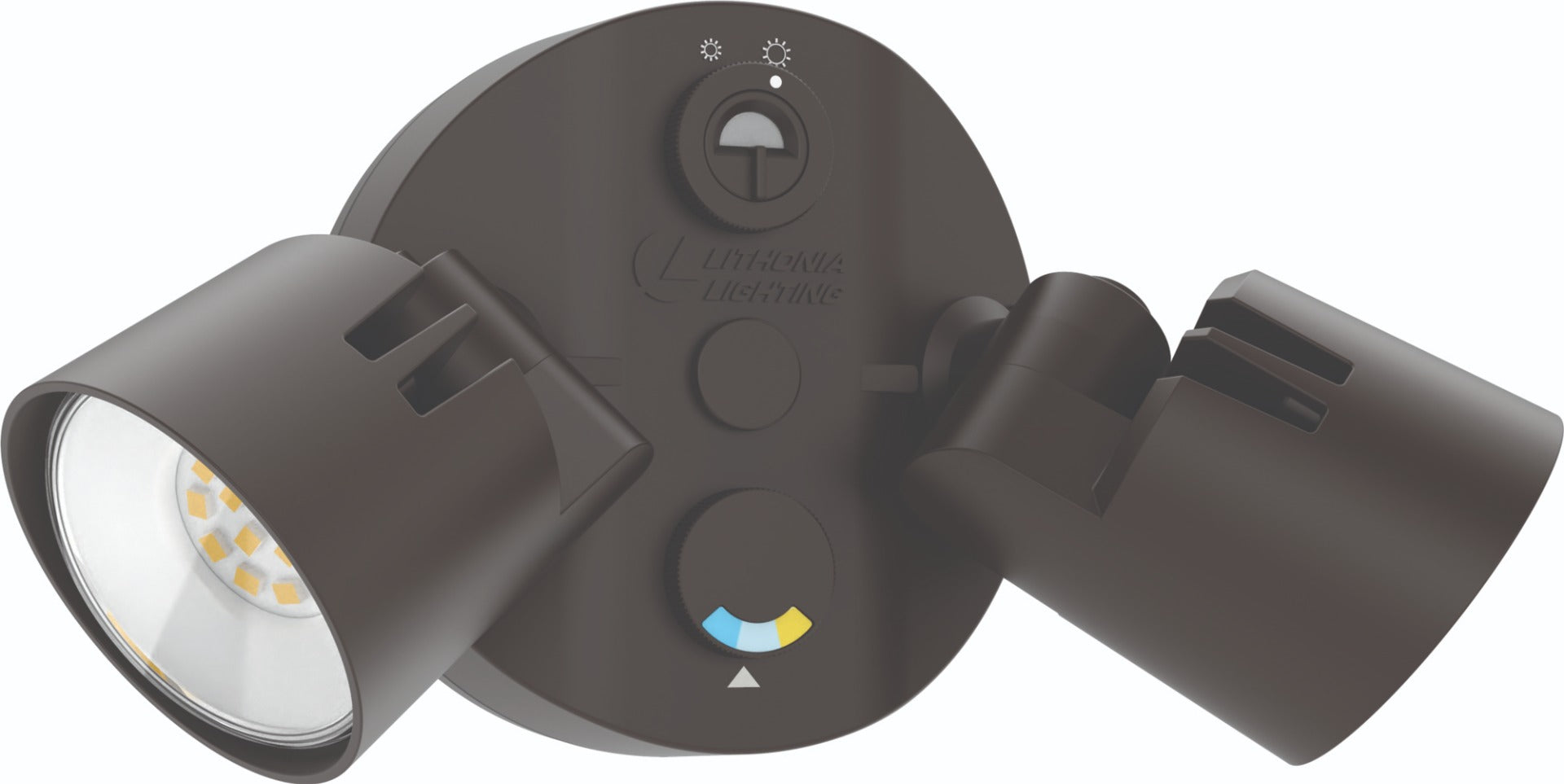 Lithonia Lighting HGX LED 2RH ALO SWW2 120 PE M2 2-Head Dusk