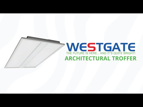 Westgate LTRB Series Wattage and Color Selectable LED Back-Lit Troffer Light Fixture Dimmable