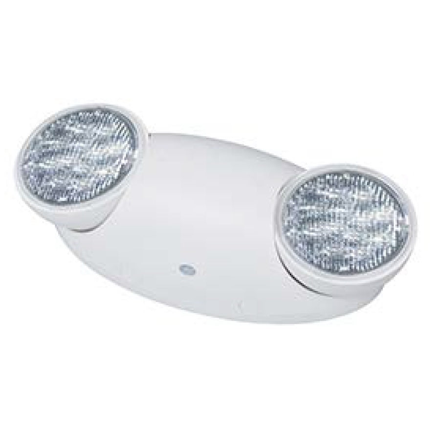 ILP EXL Series Emergency Light White Housing Fixture with Battery Backup