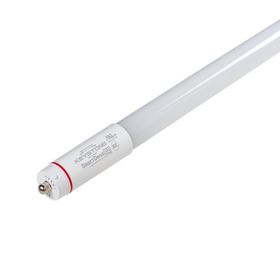 Keystone Technologies KT-LED25T8-96G D2 25-Watt 8 Foot T8 Single Pin LED Linear Glass Tube Lamp