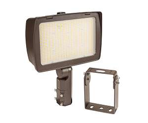Keystone KT-FLED290PS-R4-OSF-UNV-8CSB-VDIM Wattage and Color Selectable High Power LED Floodlight Fixture with Optic Swap Replaces 1000W MH