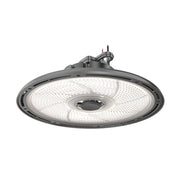 Lithonia Lighting REBL ALO16 Lumen Adjustable Switchable White LED 14.6-Inch Round High Bay Light Fixture Dimmable - Black