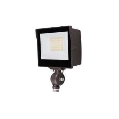 MaxLite MSF25UW-WCSBKTYPC Wattage and Color Selectable LED Slim Flood Light Fixture Replaces 100W MH/HPS