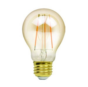 NaturaLED LED6.5A19/FIL/45L/922 6.5 Watt LED A19 Filament Lamp E26 Base 2200K Dimmable