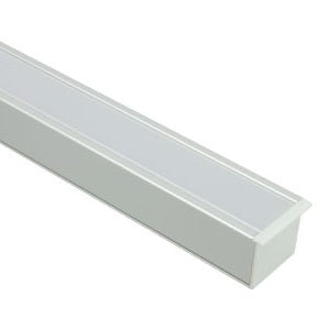 American Lighting PE-SLOTLENS-2M Snap-On Flexible PC Frosted Diffusing Lens for Trulux Mini Flange Slot Extrusion