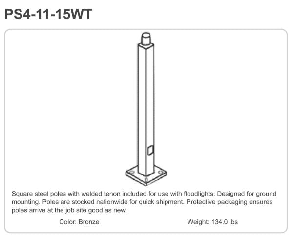 PS4-11-15WT Pole
