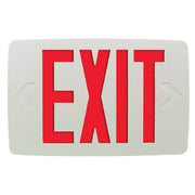Barron Lighting QXT Universal Red Thin Thermoplastic Field-Selectable Single/Double Face Exit Sign Unit
