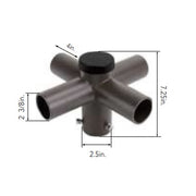 Arcadia Lighting R60-SP4-90-D Quad 90FT Horizontal Tenon Adaptor