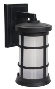 Wave Lighting S50VC-BK 60-Watt Artisan Series Wall Mount Clear Lens Outdoor Fixture