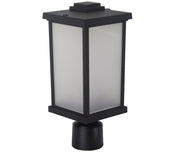 Wave Lighting S51TF-BK Square Post Top Bollard Mount Outdoor Decorative Fixture