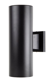Wave Lighting S65W-LR12C 26-Watt LED Up/Down Outdoor Cylinder Wall Mount Fixture 4000K Dimmable Replaces 60W Incandescent Black