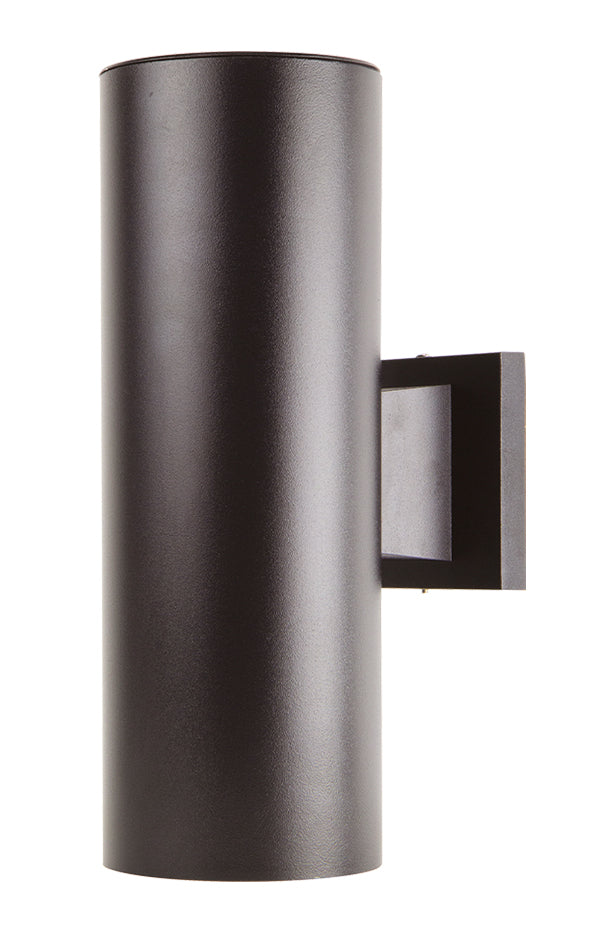 Wave Lighting S65W-LR12C 26-Watt LED Up/Down Outdoor Cylinder Wall Mount Fixture 4000K Dimmable Replaces 60W Incandescent Bronze
