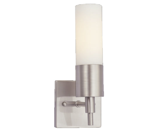 Sunpark 4476-xxx-62 Opal Glass Shade Fluorescent Vanity Light Fixture with 13W GU24 Bulb 0