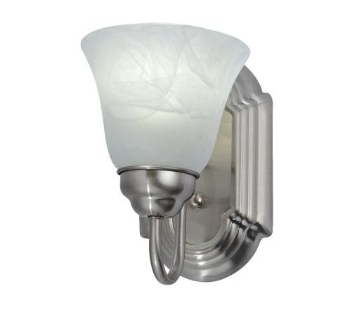 Sunpark 4478-113 Alabaster Glass Shade GU24 Lamp Vanity Light Fixture