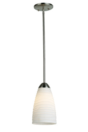 Sunpark P035-1-62 18W Mini Pendant, Satin Nickel Finish, Energy Star - 1