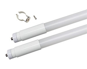 ESPEN Technology L96T8/850/24G-AB DLC Listed 24-Watt 8-Foot T8 LED UniFlex Glass Tube Lamp 5000K Ballast Compatible with Internal Driver