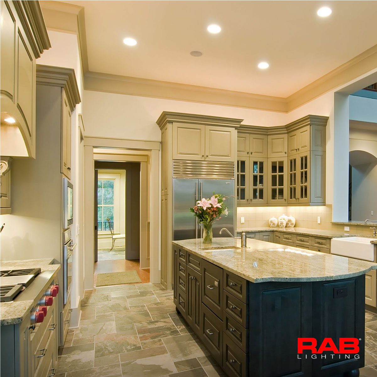 RAB Recessed lighting is a popular in kitchens