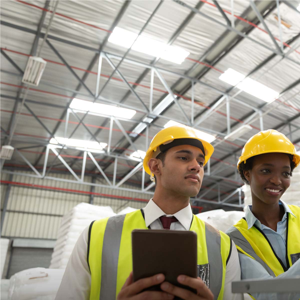 Shine Retrofits Warehouse Lighting with Workers