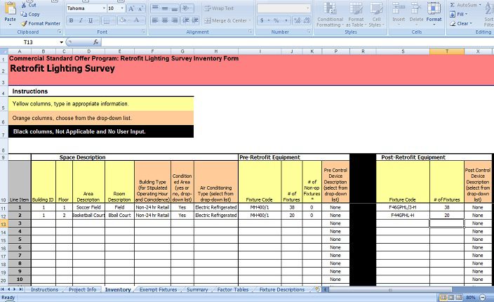 energy efficient lighting utility rebate form
