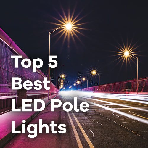 best 5 led pole lights