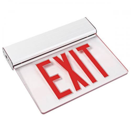 US LED 04-XEDU-G-C-W Universal LED Edge-Lit Exit Sign AC Only