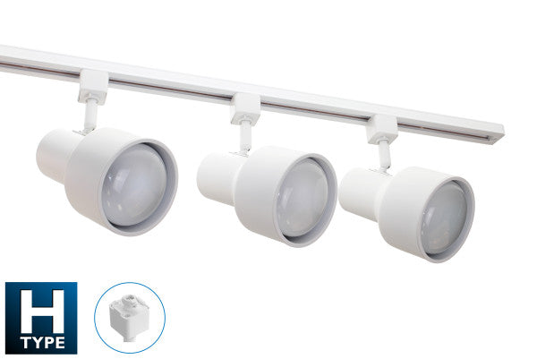 Nicor Lighting 10997WH 75-Watt 3-Light Baffle 4-Foot Track Lighting Complete Kit