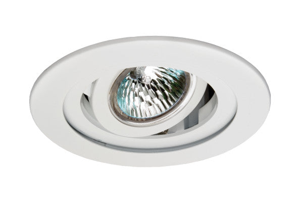 Nicor Lighting 13007WH 3-Inch White Recessed Gimbal Trim for MR16 Bulb