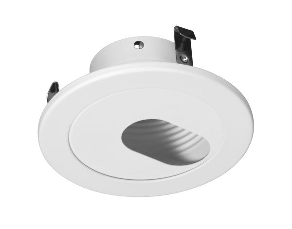 Nicor Lighting 14008 4-Inch White Recessed Slot Aperture Trim for MR16 Bulb