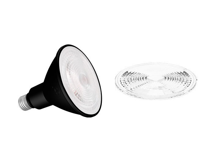 Green Creative 15.5PAR38DIM 15-Watt PAR30 Short Neck Enclosed Lamp with Swappable Lens Dimmable up to 120W Equivalent - With Swappable Lens Kit