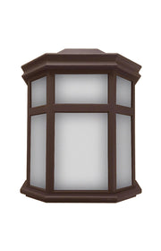 Wave Lighting 220FMF-LR9W-BZ 9 Watt LED Decorative Outdoor Non-Corrosive Wall Light Fixture Dimmable 3000K