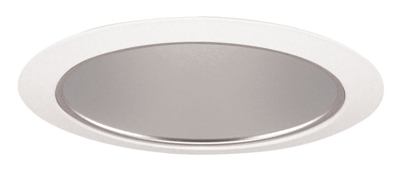 Juno Lighting 27 HZWH 6 Inch Tapered Cone, Haze Cone with White Trim Ring