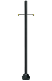 Wave Lighting 283-STPNCA-BK 8-Foot Long Residential Aluminum Surface Mount Direct Burial Post