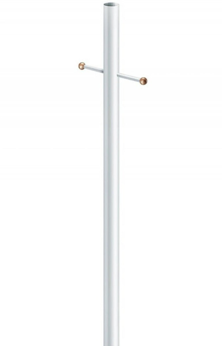 Wave Lighting 295-C320NCA 7FT Outdoor Direct Burial Lamp Post with Convenience Outlet and Dusk to Dawn Photo Sensor