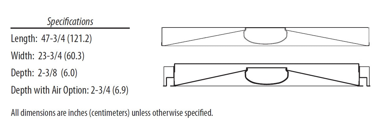 Dimensions Lithonia Lighting BLT Series 2X4 34 Watt Low Profile Recessed LED Troffer Light Fixture