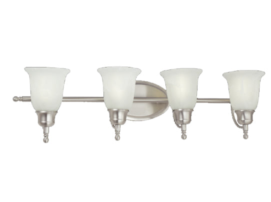Sunpark 4475-xxx-62 Alabaster Glass Shade Vanity Light Fixture 13W Lamp GU24 - 3