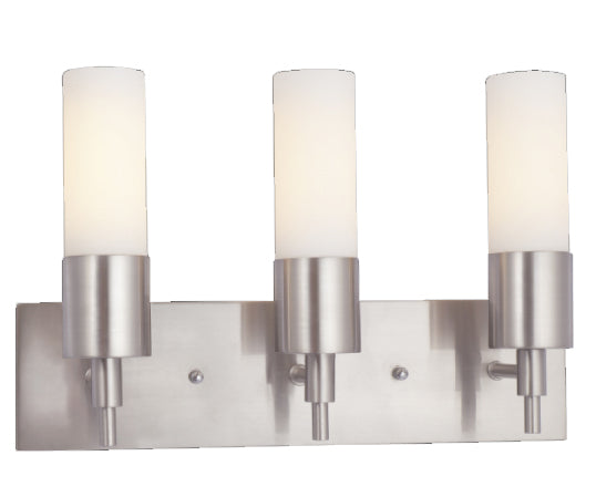 Sunpark 4476-xxx-62 Opal Glass Shade Fluorescent Vanity Light Fixture with 13W GU24 Bulb - 2