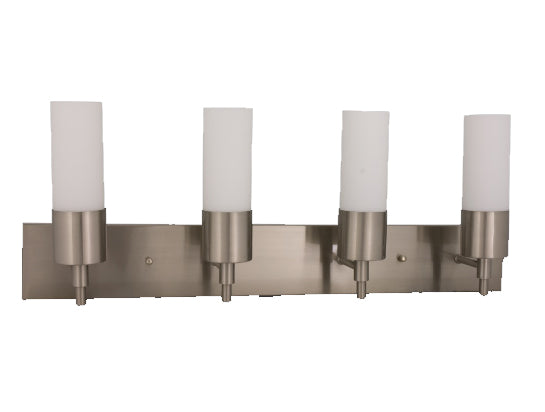 Sunpark 4476-xxx-62 Opal Glass Shade Fluorescent Vanity Light Fixture with 13W GU24 Bulb - 3