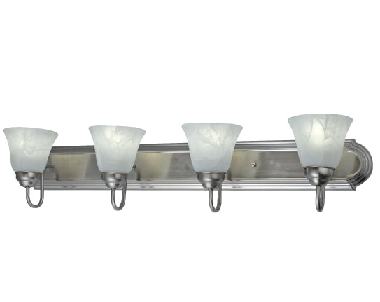 Sunpark 4478-413 Alabaster Glass Shade GU24 Lamp Vanity Light Fixture