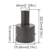 Arcadia Lighting 5SQR-SP-D 5IN Round Pole Mount with 2-3/8IN O.D. Tenon
