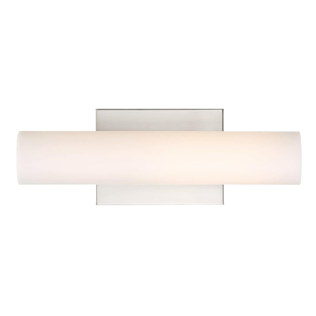 Satco 62-1321 Bend LED Small Vanity Brushed Nickel and White Acrylic