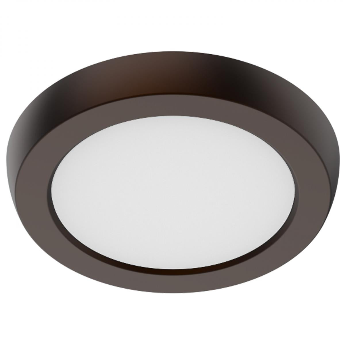 Satco Lighting 62-1902 5-Inch 8-Watt 5CCT Selectable LED Blink Performer Flush Mount Fixture Dimmable - Round Bronze
