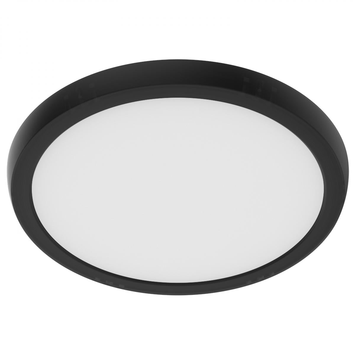 Satco Lighting 62-1921 9-Inch 11-Watt 5CCT Selectable LED Blink Performer Flush Mount Fixture Dimmable - Round Black