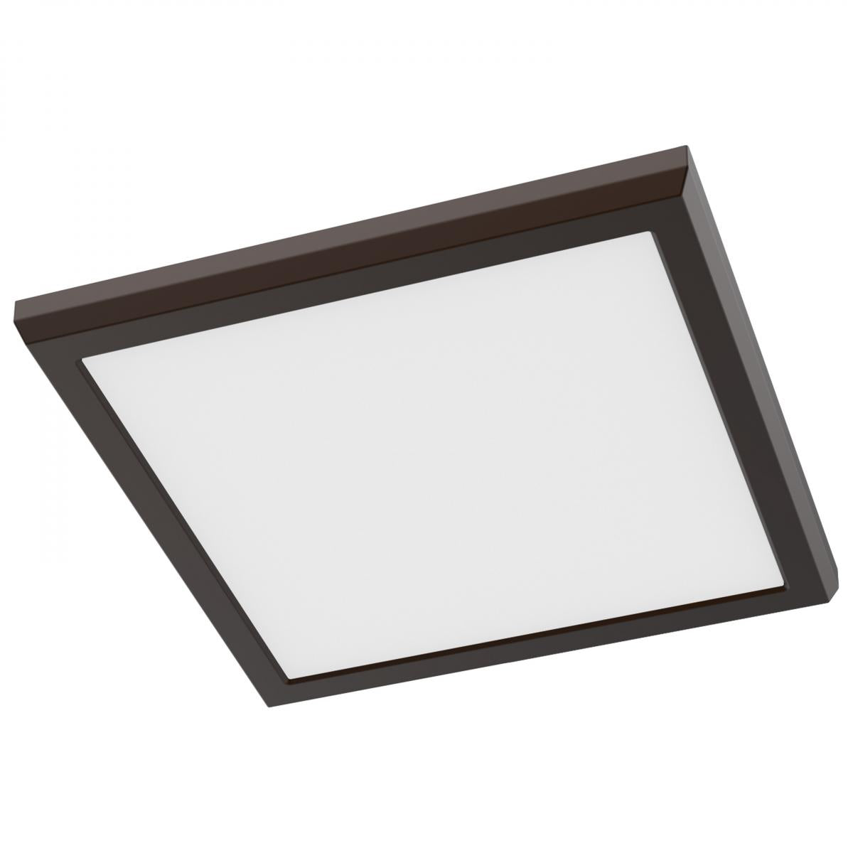 Satco Lighting 62-1926 9-Inch 11-Watt 5CCT Selectable LED Blink Performer Flush Mount Fixture Dimmable - Square Bronze