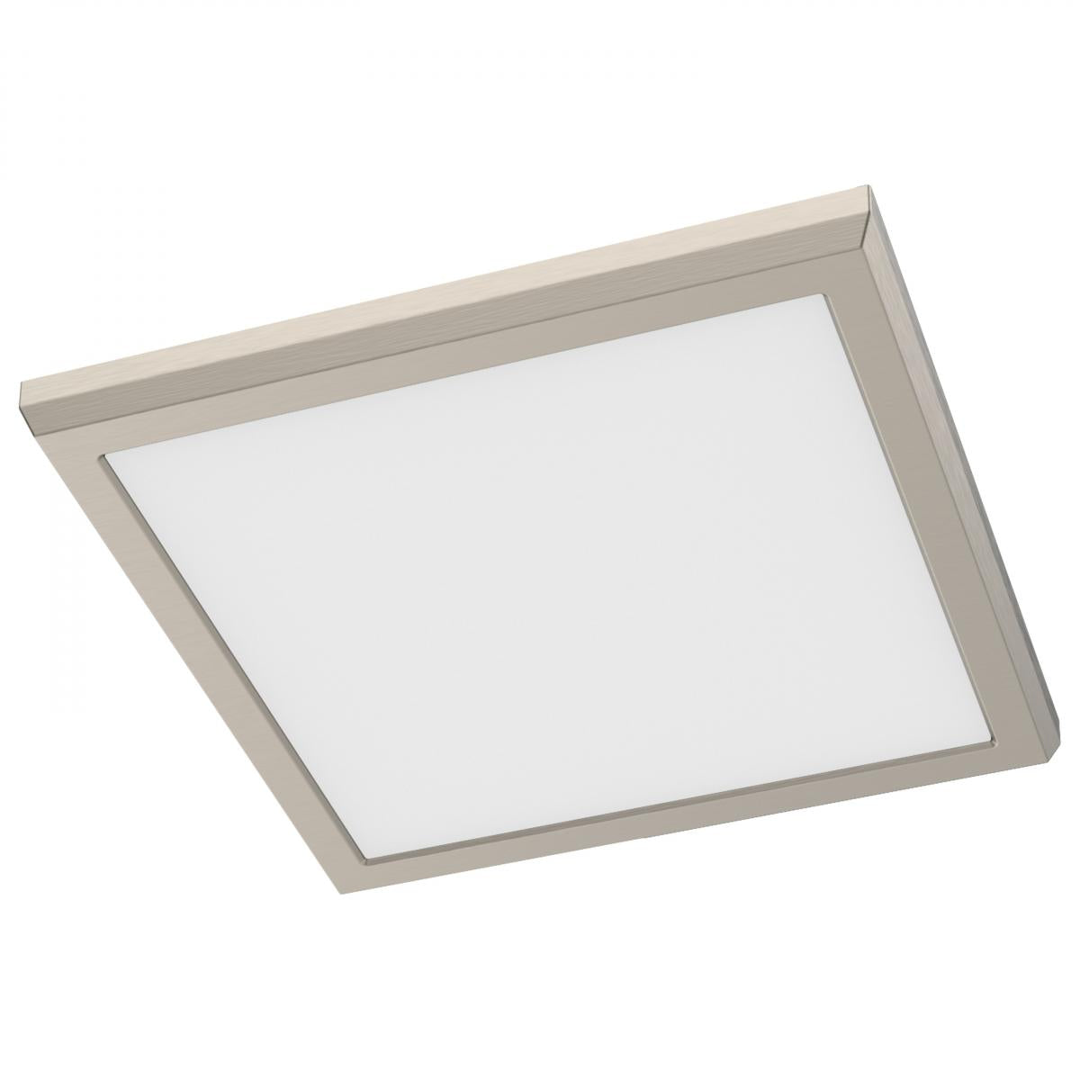 Satco Lighting 62-1927 9-Inch 11-Watt 5CCT Selectable LED Blink Performer Flush Mount Fixture Dimmable - Square Brushed Nickle