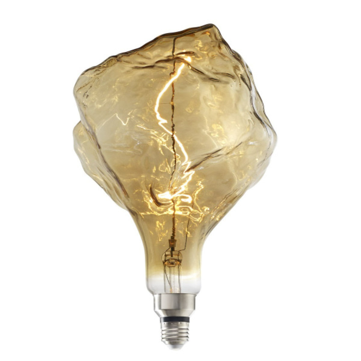 Bulbrite 776316 LED4ICE/20K/FIL-NOS 4 Watt ICEBERG Shaped Grand LED Filament Nostalgic Decorative Light Bulb 2000K